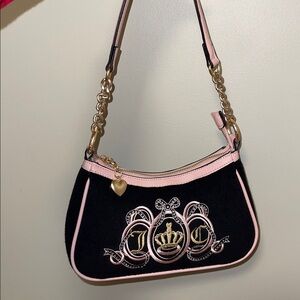 Juicy Couture Black and Pink Women's Bag